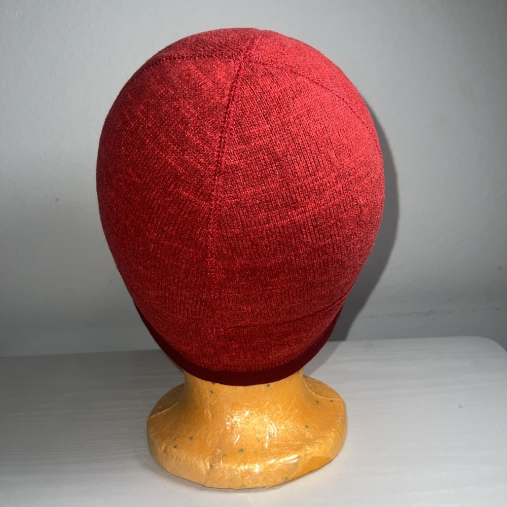 Patagonia Better Sweater Beanie Skull Cap Hat Heather Red Size M - Picture 3 of 6
